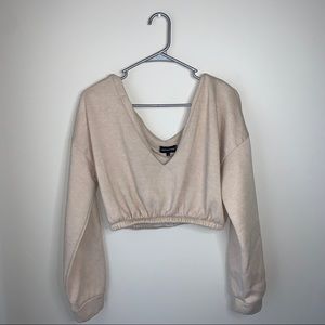 Pretty little thing cropped hoodie